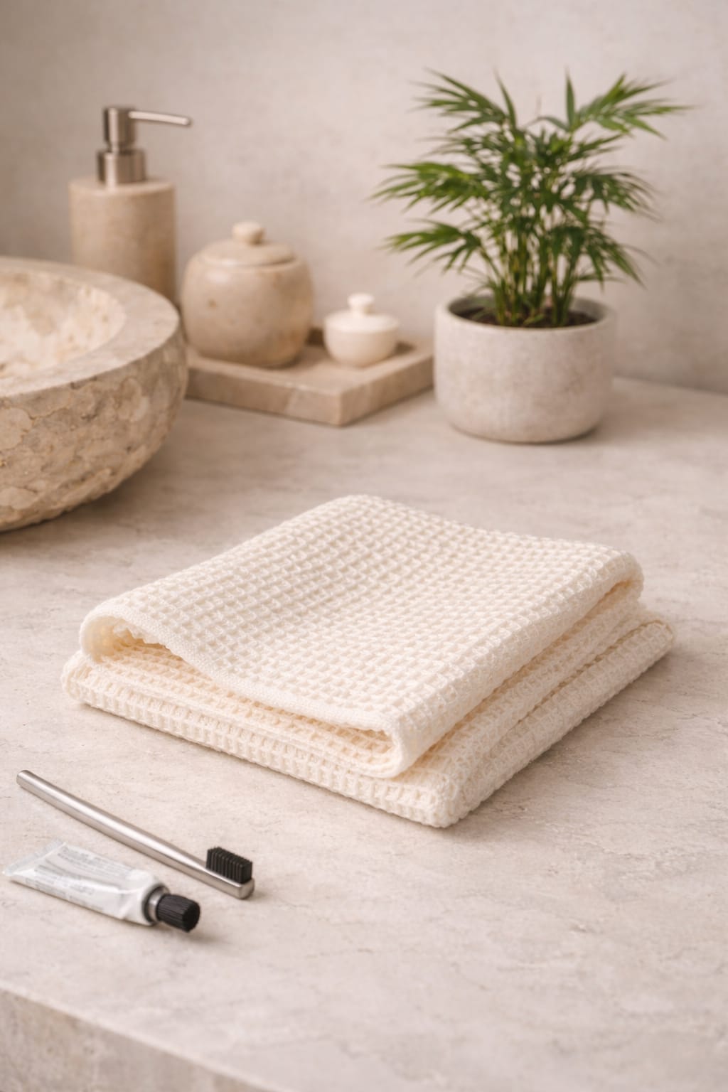 Toalla Facial Skincare 100% Bambú — 30×50 cm