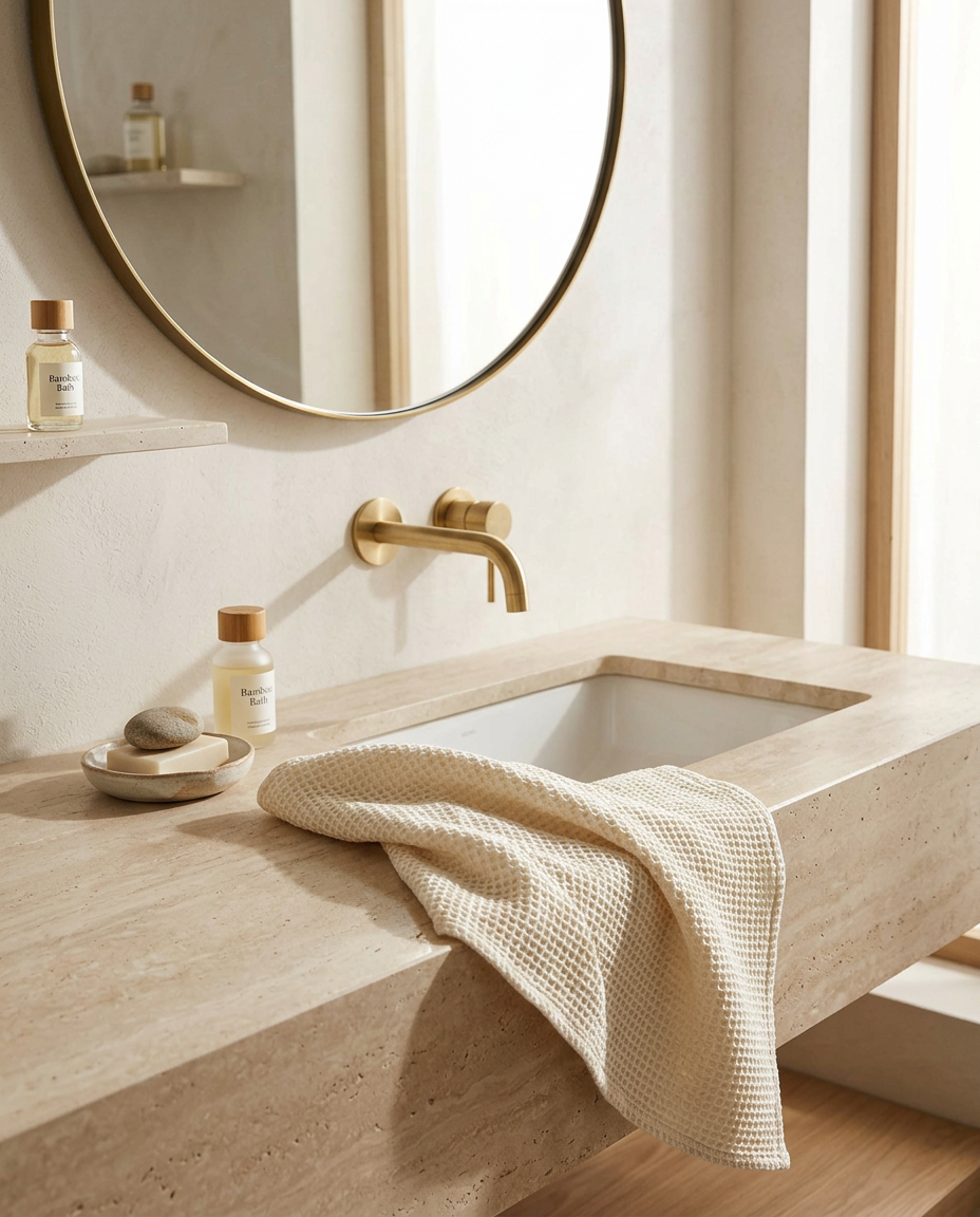 Toalla Facial Skincare 100% Bambú — 30×50 cm