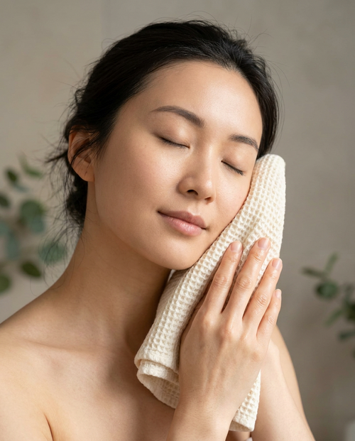 Toalla Facial Skincare 100% Bambú — 30×50 cm